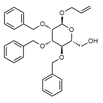 ((2R,3R,4S,5S,6S)-6-(烯丙氧基)-3,4,5-三(苄氧基)四氢-2H-吡喃-2-基)甲醇图片