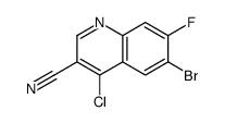 6-bromo-4-chloro-7-fluoroquinoline-3-carbonitrile图片