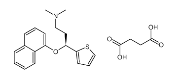 (S)-N,N-dimethyl-3-(1-naphthalenyloxy)-3-(2-thienyl)propanamine succinate Structure