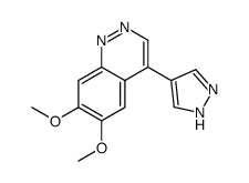 6,7-dimethoxy-4-(1H-pyrazol-4-yl)cinnoline结构式