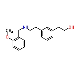 2-(3-{2-[(2-Methoxybenzyl)amino]ethyl}phenyl)ethanol结构式