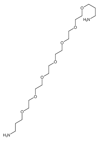 3-[2-[2-[2-[2-[2-[2-(3-aminopropoxy)ethoxy]ethoxy]ethoxy]ethoxy]ethoxy]ethoxy]propan-1-amine结构式