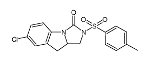 7-chloro-1,2,9,9a-tetrahydro-2-tosylimidazo[1,5-a]indol-3-one结构式