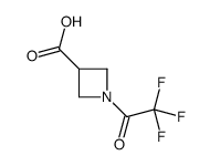 1-(2,2,2-trifluoroacetyl)azetidine-3-carboxylic acid structure