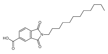 2-dodecyl-1,3-dioxoisoindole-5-carboxylic acid结构式