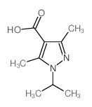 1-异丙基-3,5-二甲基-1H-吡唑-4-羧酸结构式