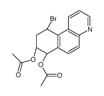 [(7R,8R,10S)-7-acetyloxy-10-bromo-7,8,9,10-tetrahydrobenzo[f]quinolin-8-yl] acetate结构式