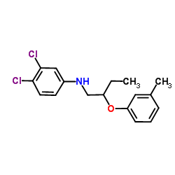 3,4-Dichloro-N-[2-(3-methylphenoxy)butyl]aniline Structure