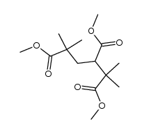 trimethyl 2,3,5-trimethylhexane-2,3,5-tricarboxylate结构式