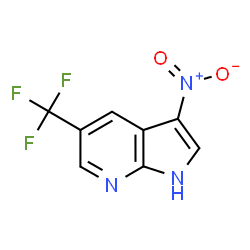 3-nitro-5-(trifluoromethyl)-1H-pyrrolo[2,3-b]pyridine structure