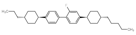 4-(TRANS-4-PENTYLCYCLOHEXYL)-4''-(TRANS-4-PROPYLCYCLOHEXYL)-2-FLUOROBIPHENYL Structure