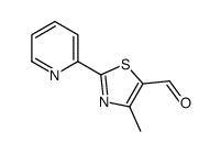 4-METHYL-2-(PYRIDIN-2-YL)THIAZOLE-5-CARBALDEHYDE Structure