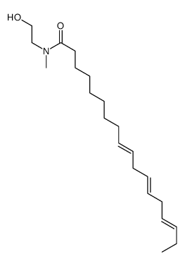 N-(2-hydroxyethyl)-N-methyloctadeca-9,12,15-trienamide Structure