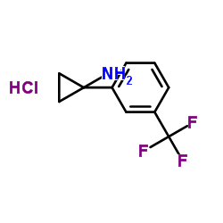 1-(3-(Trifluoromethyl)phenyl)cyclopropanamine hydrochloride Structure