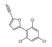 5-(2,4,6-trichlorophenyl)furan-2-carbonitrile Structure