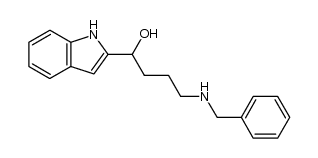 4-benzylamino-1-indol-2-ylbutan-1-ol结构式