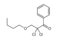 3-butoxy-2,2-dichloro-1-phenylpropan-1-one结构式