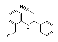 3-(2-hydroxymethylanilino)-3-phenylprop-2-enenitrile Structure