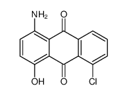 1-amino-5-chloro-4-hydroxyanthraquinone结构式