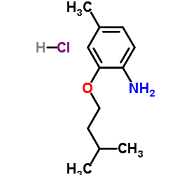 4-Methyl-2-(3-methylbutoxy)aniline hydrochloride (1:1)结构式