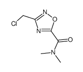 3-(chloromethyl)-N,N-dimethyl-1,2,4-oxadiazole-5-carboxamide(SALTDATA: FREE)结构式