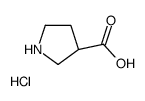 (R)-PYRROLIDINE-3-CARBOXYLIC ACID HYDROCHLORIDE structure