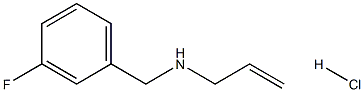 [(3-fluorophenyl)methyl](prop-2-en-1-yl)amine hydrochloride Structure