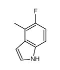 5-fluoro-4-methyl-1H-indole结构式