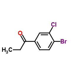 1-(4-Bromo-3-chlorophenyl)-1-propanone Structure