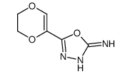 5-(2,3-dihydro-1,4-dioxin-5-yl)-1,3,4-oxadiazol-2-amine Structure