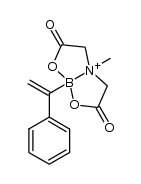 4-methyl-2,6-dioxo-8-(1-phenylvinyl)hexahydro-[1,3,2]oxazaborolo[2,3-b][1,3,2]oxazaborol-4-ium-8-uide Structure