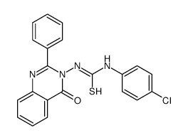 1-(4-chlorophenyl)-3-(4-oxo-2-phenylquinazolin-3-yl)thiourea Structure