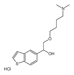 alpha-((4-(Dimethylamino)butoxy)methyl)benzo(b)thiophene-5-methanol hy drochloride structure