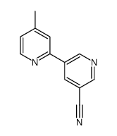 5-(4-methylpyridin-2-yl)pyridine-3-carbonitrile结构式