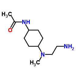 N-{4-[(2-Aminoethyl)(methyl)amino]cyclohexyl}acetamide结构式