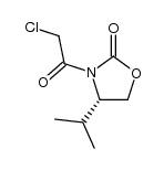 (+)-(4S)-3-(Chloroacetyl)-4-(1-methylethyl)-2-oxazolidinone Structure