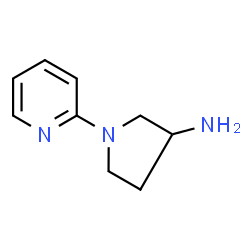 (3R)-1-(Pyridin-2-yl)pyrrolidin-3-amine结构式