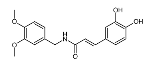 (E)-3-(3,4-Dihydroxyphenyl)-N-(3,4-dimethoxybenzyl)propenamide Structure