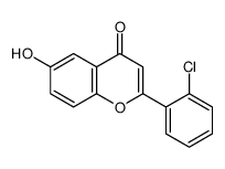 2-(2-chlorophenyl)-6-hydroxychromen-4-one结构式