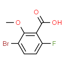 3-Bromo-6-fluoro-2-methoxybenzoic acid structure