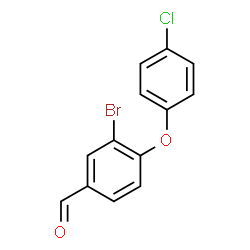 3-Bromo-4-(4-chlorophenoxy)benzaldehyde structure