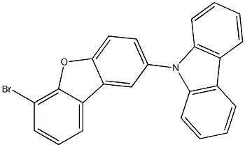 9H-Carbazole, 9-(6-bromo-2-dibenzofuranyl)-结构式