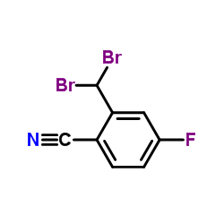 2-(Dibromomethyl)-4-fluorobenzonitrile Structure