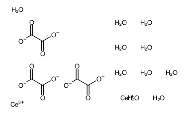 cerium(3+),oxalate,decahydrate Structure