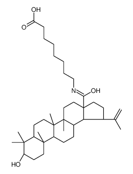 8-[[(1R,3aS,5aR,5bR,7aR,9S,11aR,11bR,13aR,13bR)-9-hydroxy-5a,5b,8,8,11a-pentamethyl-1-prop-1-en-2-yl-1,2,3,4,5,6,7,7a,9,10,11,11b,12,13,13a,13b-hexadecahydrocyclopenta[a]chrysene-3a-carbonyl]amino]octanoic acid结构式