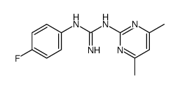 1-(4,6-Dimethyl-2-pyrimidinyl)-3-(p-fluorophenyl)guanidine Structure