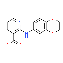 2-(2,3-Dihydro-1,4-benzodioxin-6-yl)aminonicotinic acid structure