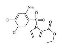 ethyl 1-(2-amino-4,5-dichlorophenyl)sulfonylpyrrole-2-carboxylate结构式