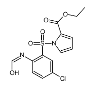 ethyl 1-(5-chloro-2-formamidophenyl)sulfonylpyrrole-2-carboxylate结构式