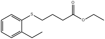 ethyl 2-(2-(ethylthio)phenyl)butanoate结构式